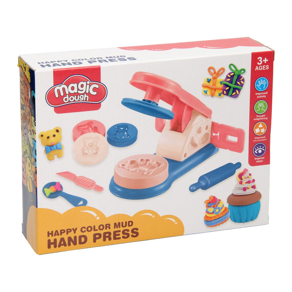 Kleiset met klei pers - 4 kleuren klei