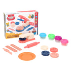 Kleiset met klei pers - 4 kleuren klei