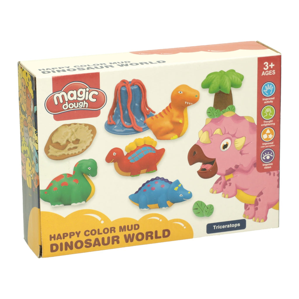- Kleiset Dinowereld - 4 Kleuren Klei