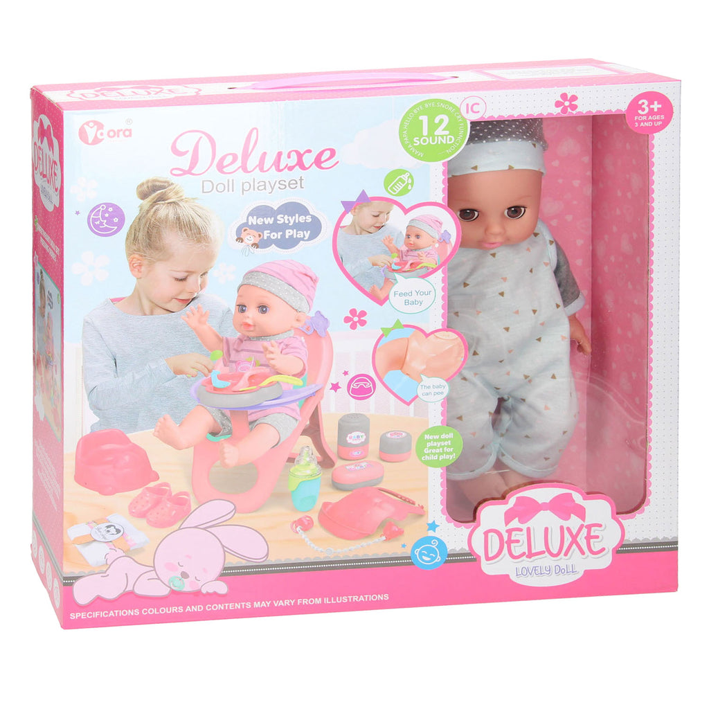 Lobbes - Lobbes Deluxe poppenset etenstijd