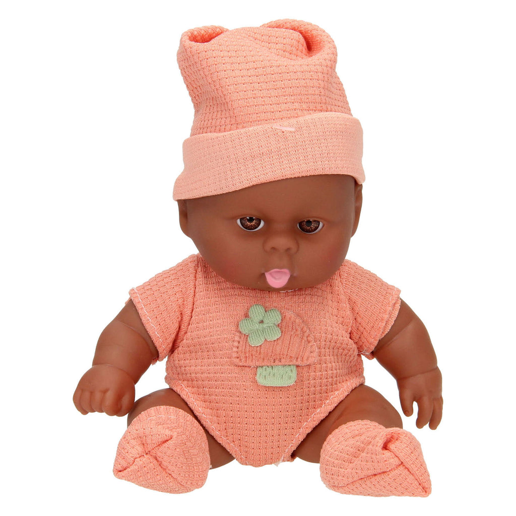 Lobbes - Lobbes Babypopje met wafelpakje en muts