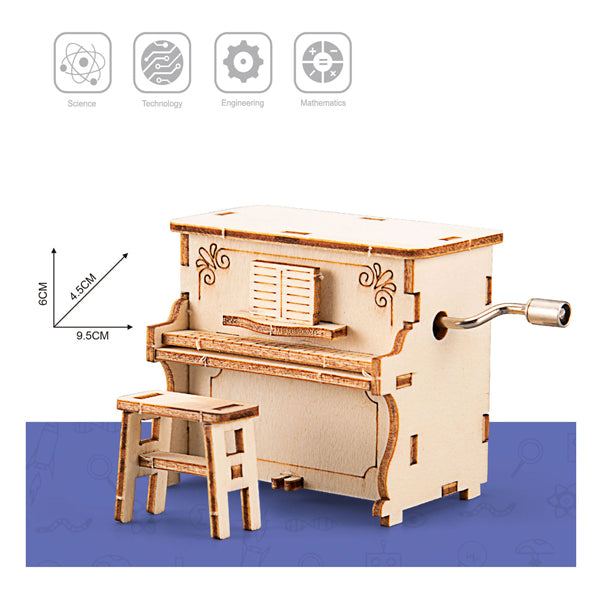 Lobbes - Lobbes Houten bouwpakket wind up piano