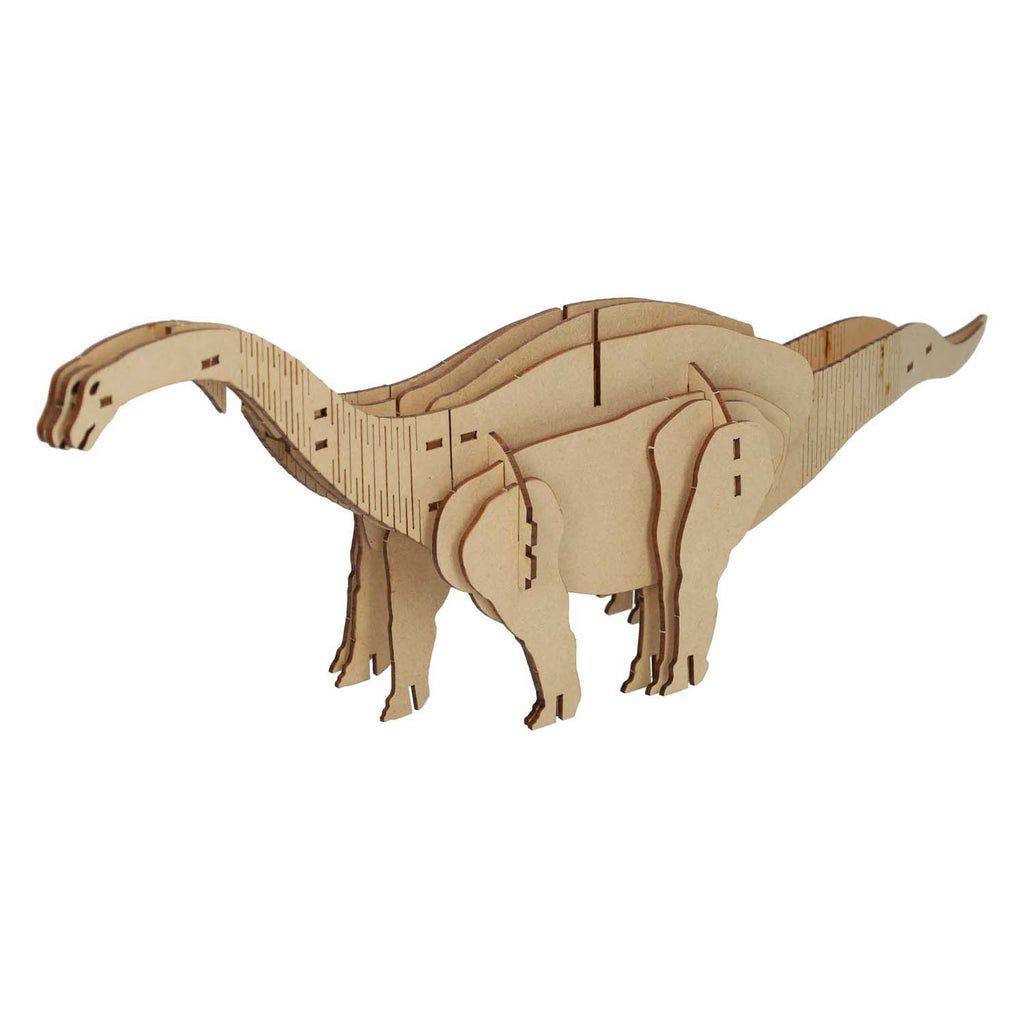 - Houten Bouwpakket Dino 3D Diplodocus