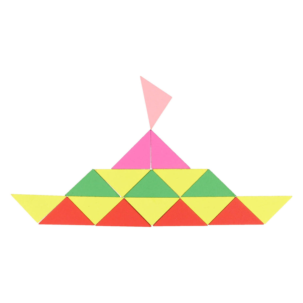 - Houten Tangram Driehoeken