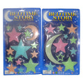 Glow in the dark set kleur maan en sterren