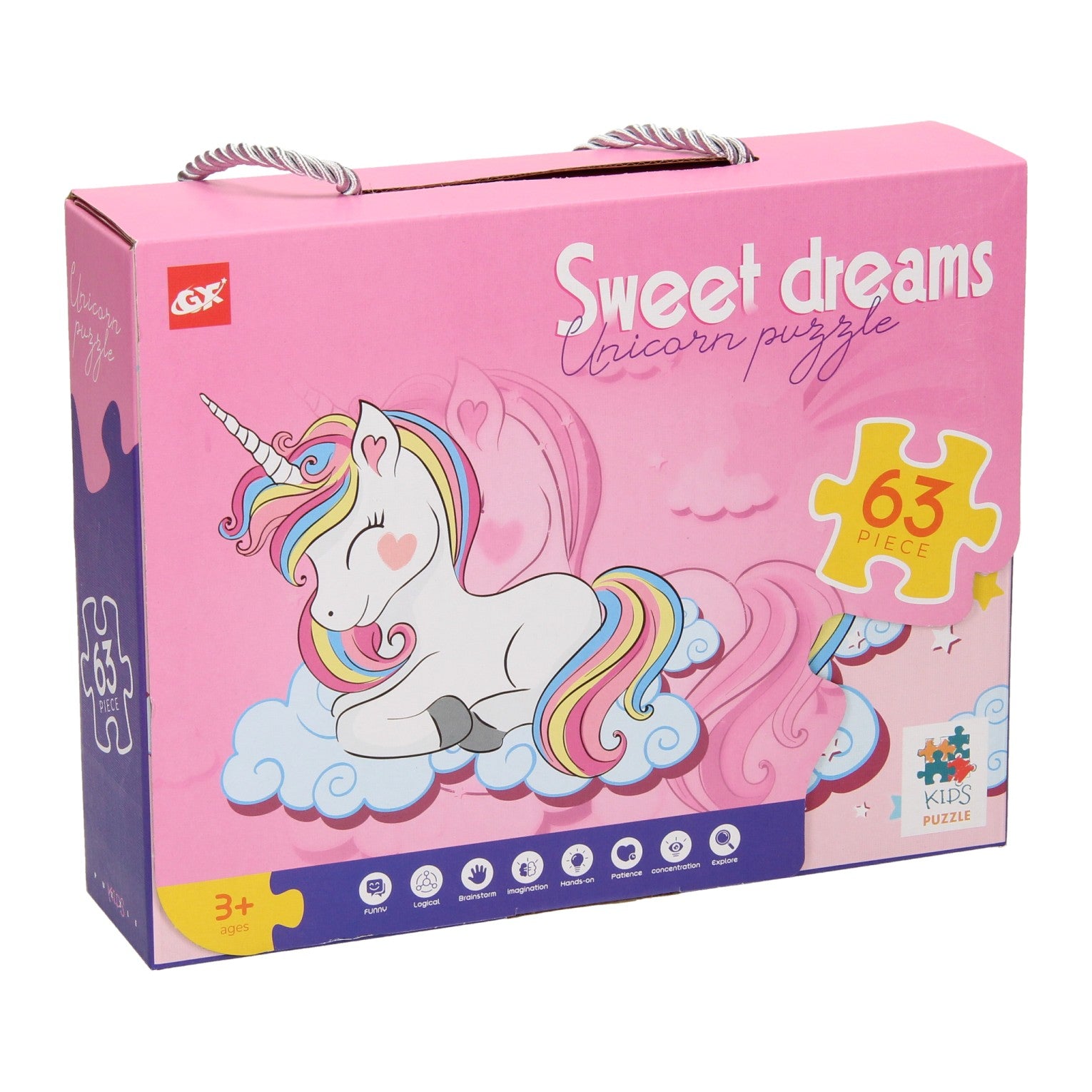 Lobbes speelgoed bv legpuzzel sweet dreams unicorn, 63st.
