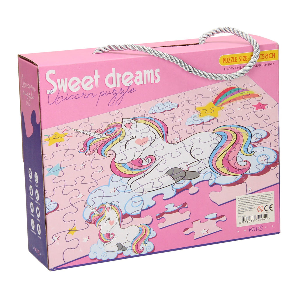 Lobbes speelgoed bv legpuzzel sweet dreams unicorn, 63st.