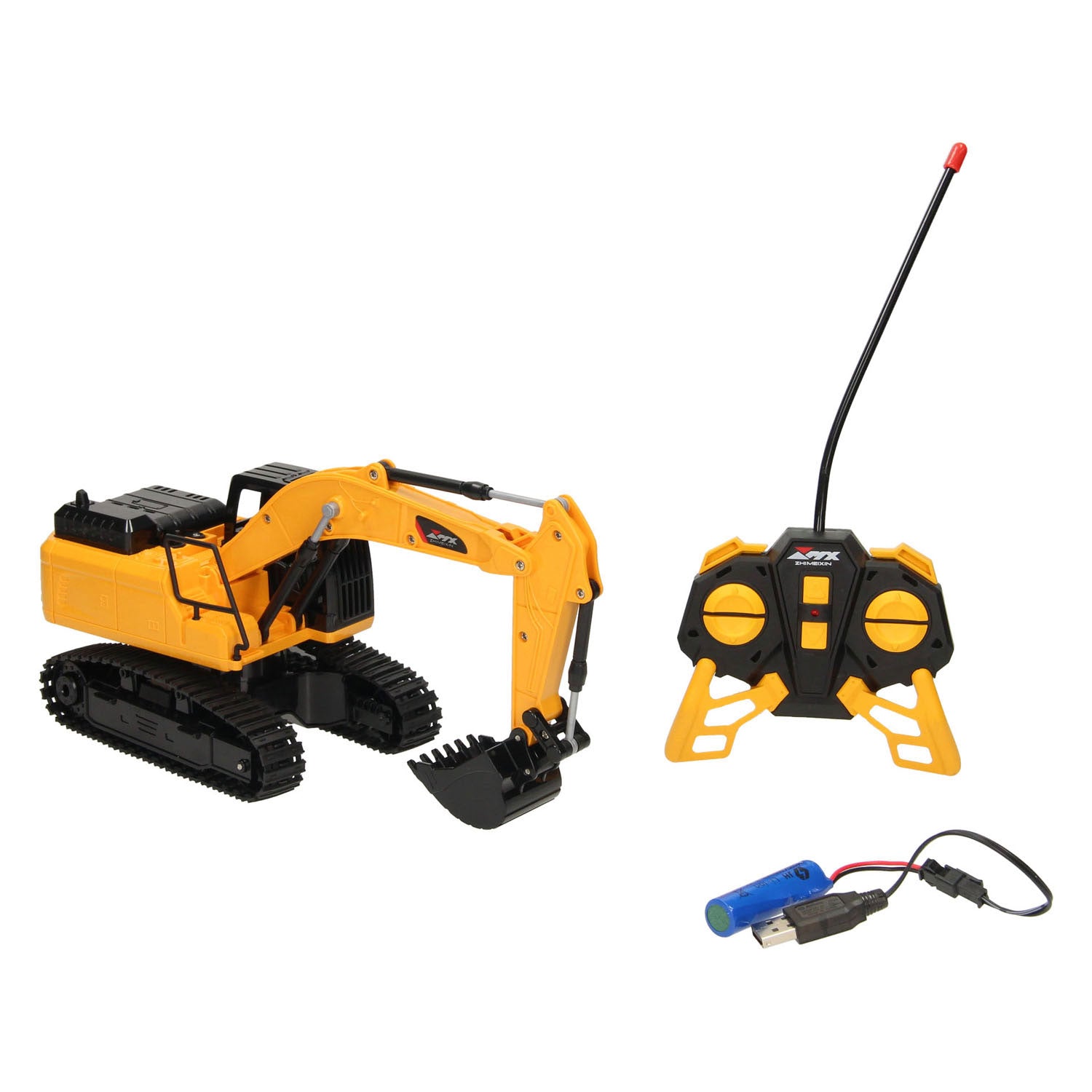 Lobbes - Lobbes Rc bestuurbare graafmachine met rupsbanden 1:24