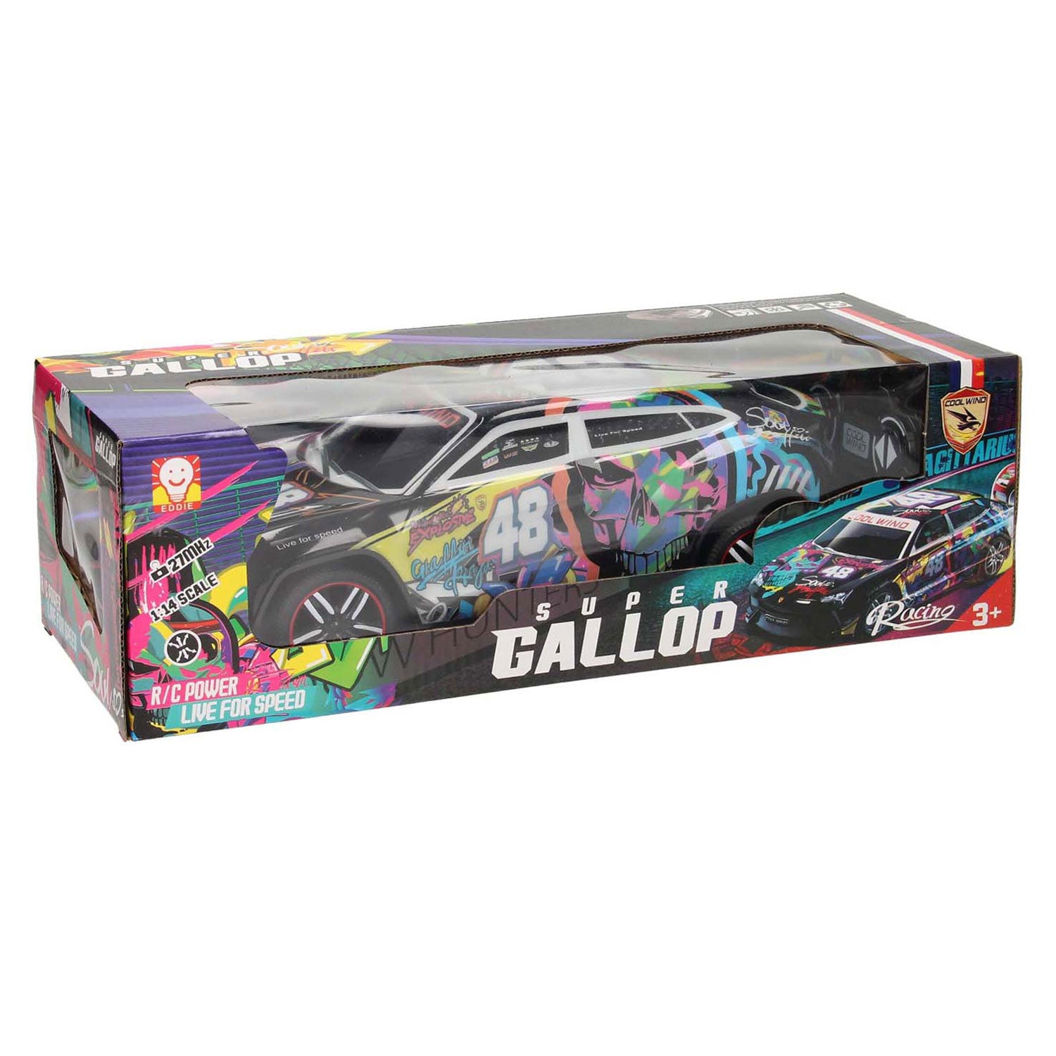 Lobbes speelgoed bv rc bestuurbare racewagen softbody graffity