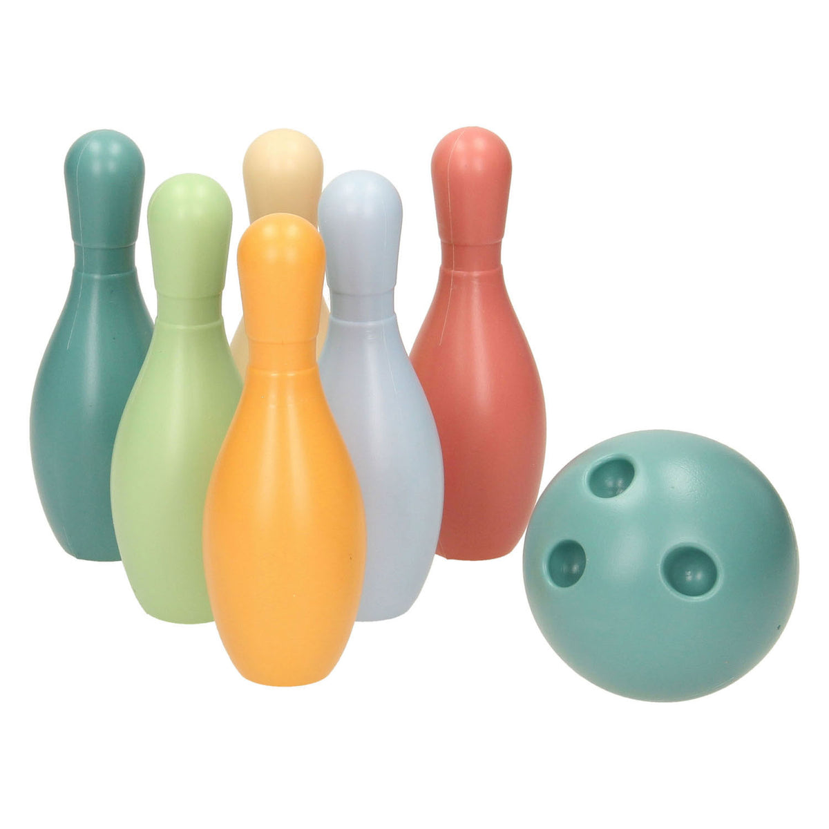- Kegelspel Pastel in Houder 6dlg.