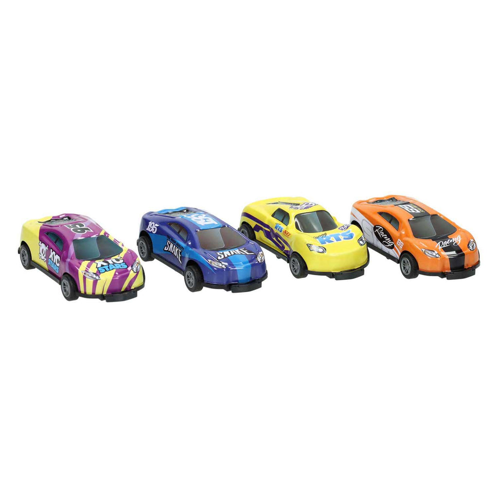 - Raceauto Backflip Pull Back Set - 4 stuks
