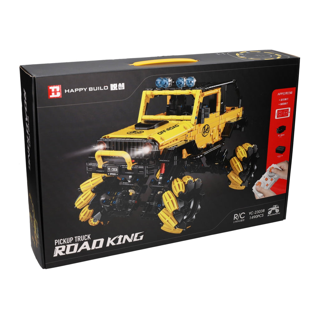 Lobbes Speelgoed- Lobbes SpeelgoedHappy build bestuurbare rc bouwsteentjes set pickup truck - 1490dlg.