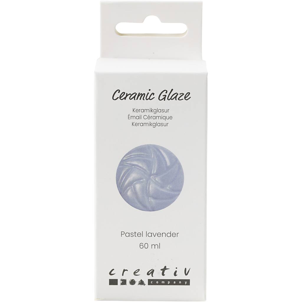 Creativ company keramiek glazuur 984-1101 c dekkend pastel lavender - 60ml