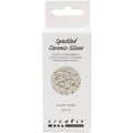 Creativ company gespikkeld keramiek glazuur 999-1060 c dekkend sneeuwwit - 60ml