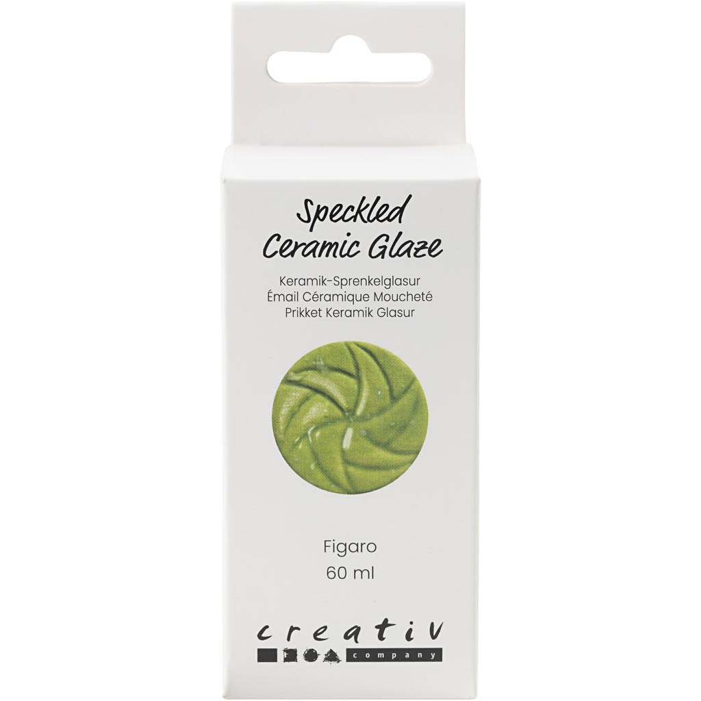 Creativ company gespikkeld keramiek glazuur 999-1060 c dekkend figaro - 60ml