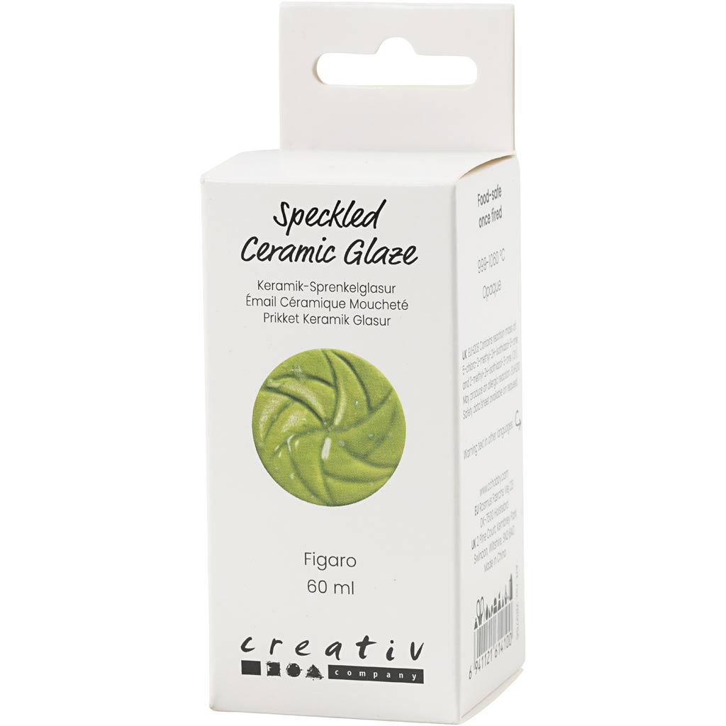 Creativ company gespikkeld keramiek glazuur 999-1060 c dekkend figaro - 60ml