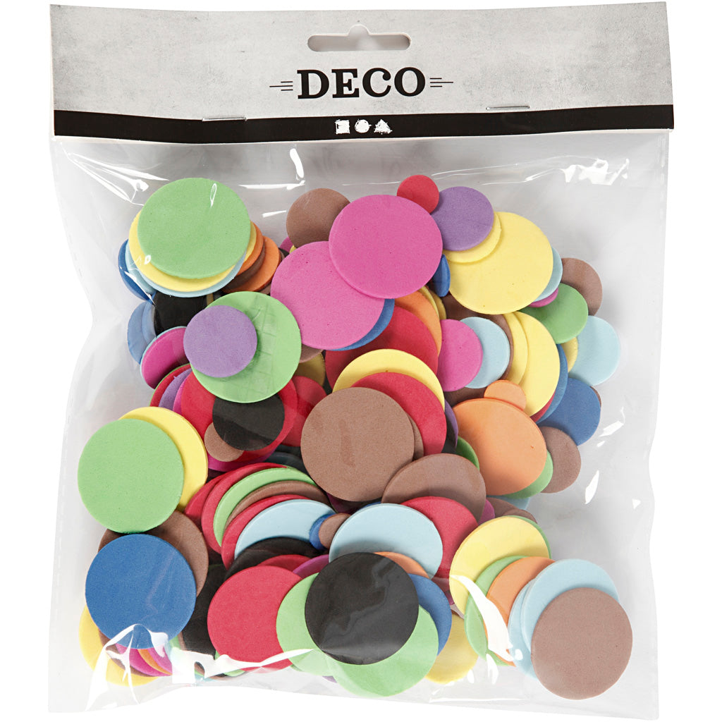 Creativ Company - Creativ Company Https://www.cchobby.nl/eva-foam-cirkels-d-12-20-32-mm-diverse-kleuren-300-div-1-doos
