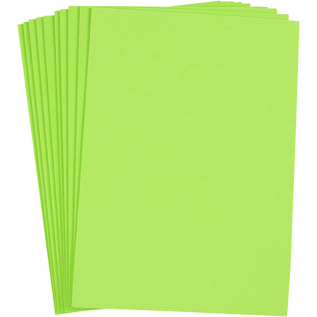 Creativ Company - Creativ Company Https://www.cchobby.nl/eva-foam-a4-vel-210x297-mm-dikte-2-mm-lichtgroen-10-vel-1-doos