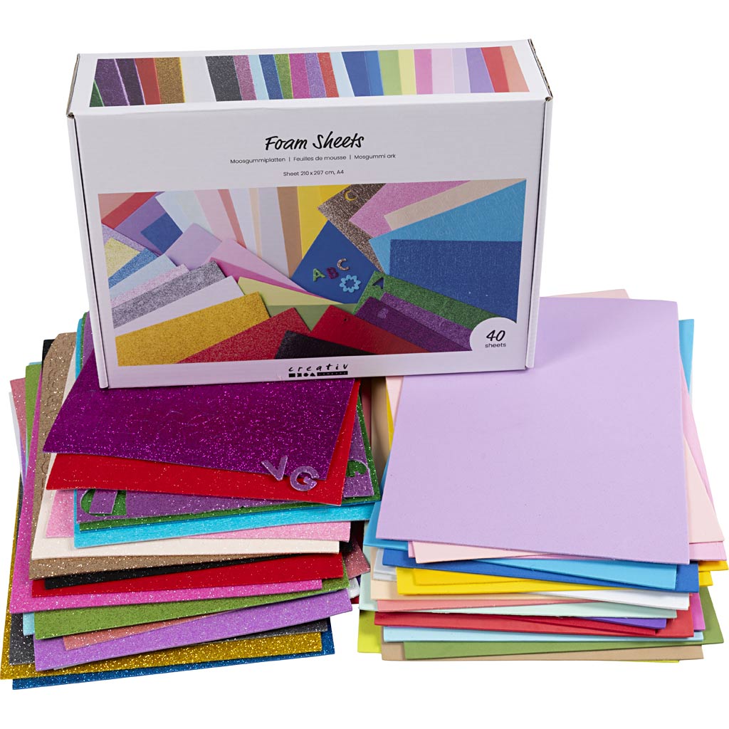Https: www.cchobby.nl foam-vellen-a4-vel-210x297-cm-diverse-kleuren-40-vel-1-doos