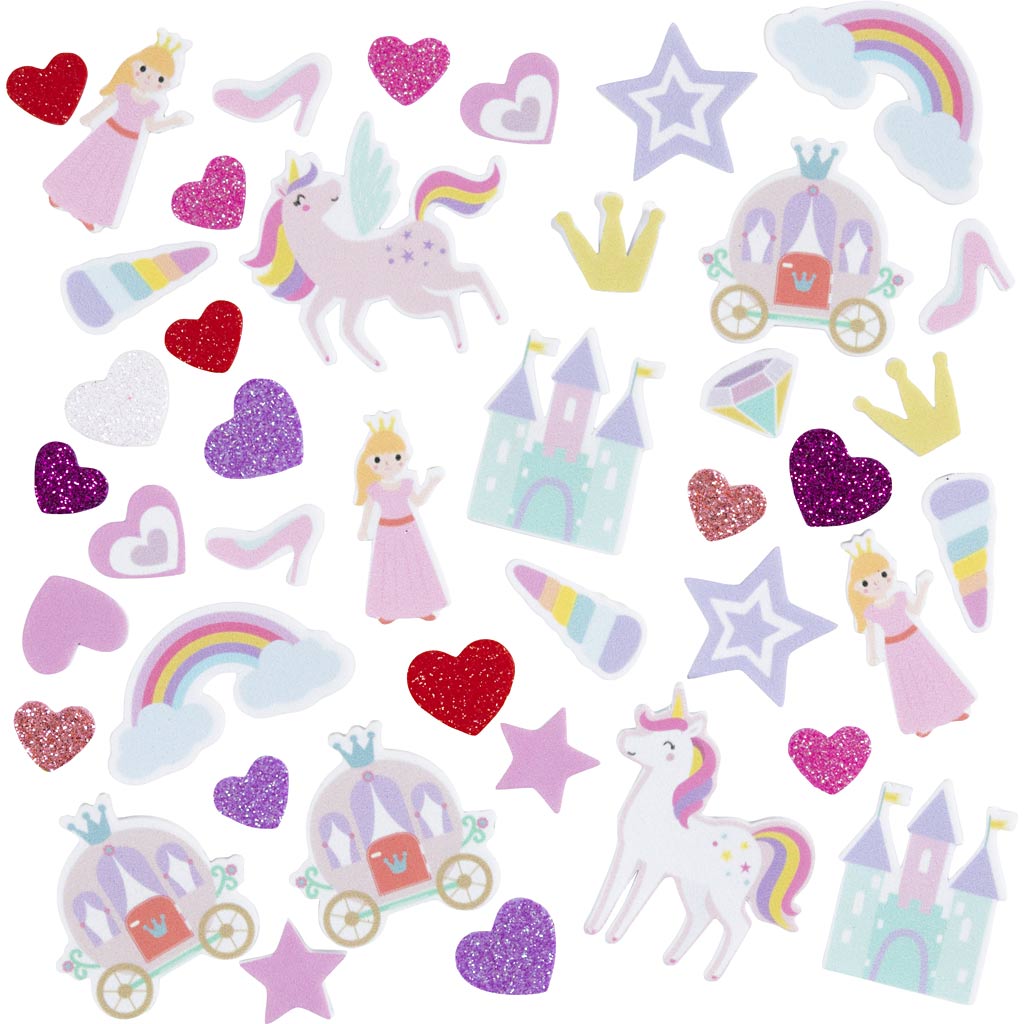 Http: www.cchobby.nl foam-stickers-hart-prinses-eenhoorn-zelfklevend-afm-13-50-mm-paars-roze-harmonie-150-stuk-1-doos