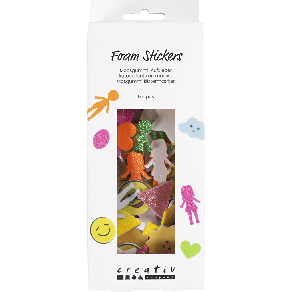 Creativ Company - Creativ Company Https://www.cchobby.nl/foam-stickers-geometrie-mensen-weer-smileys-zelfklevend-afm-10-40-mm-kleurrijk-175-stuk-1-doos