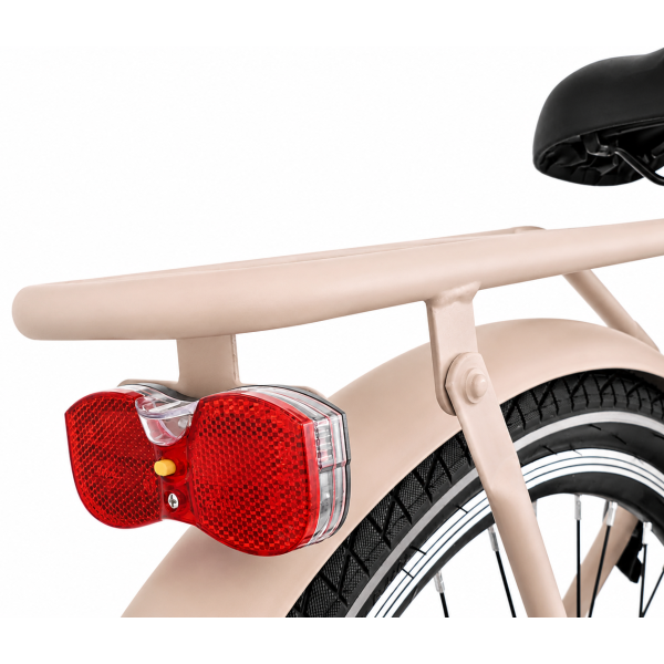 Kyoso - Kyoso Kinderfiets blossom mocha 24 inch met remnaaf - mat taupe/roze