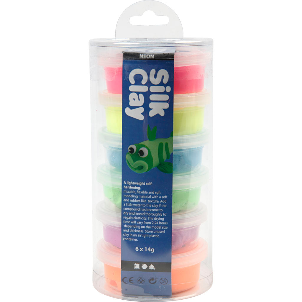Silk Clay - Silk Clay Https://www.cchobby.nl/silk-clayr-neon-kleuren-6x14-gr-1-doos