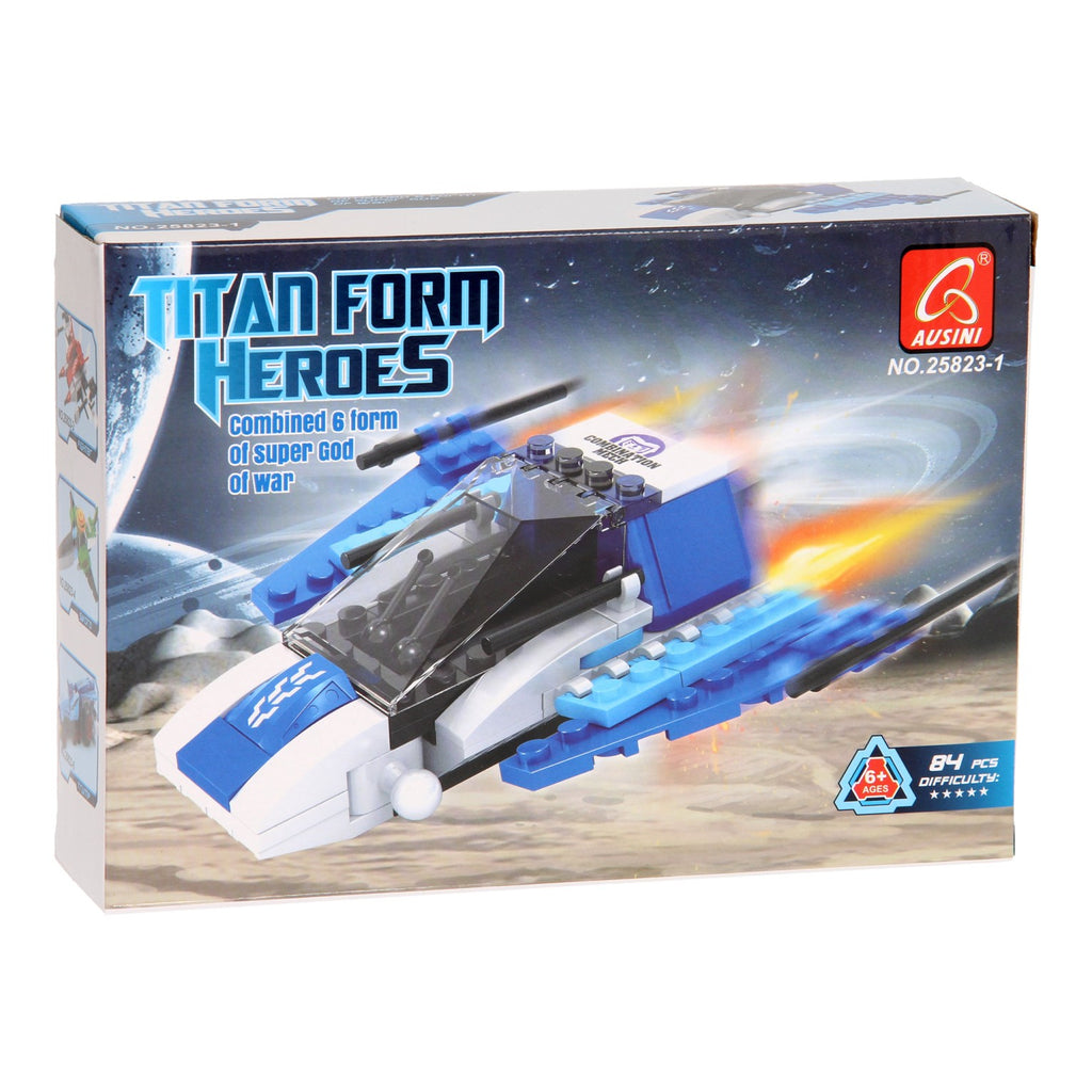 - Bouwset Titan Heroes - Space Blauw - 84dlg.