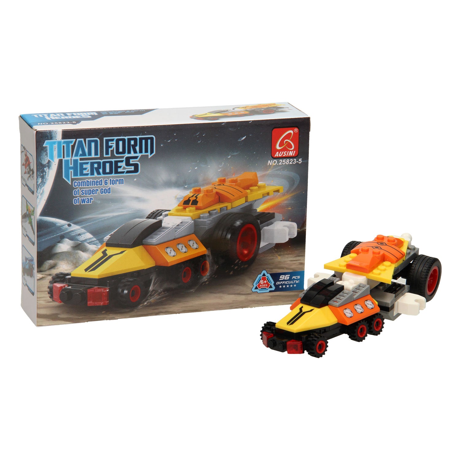 Lobbes - Lobbes Bouwset titan heroes - space explorer oranje - 96dlg.