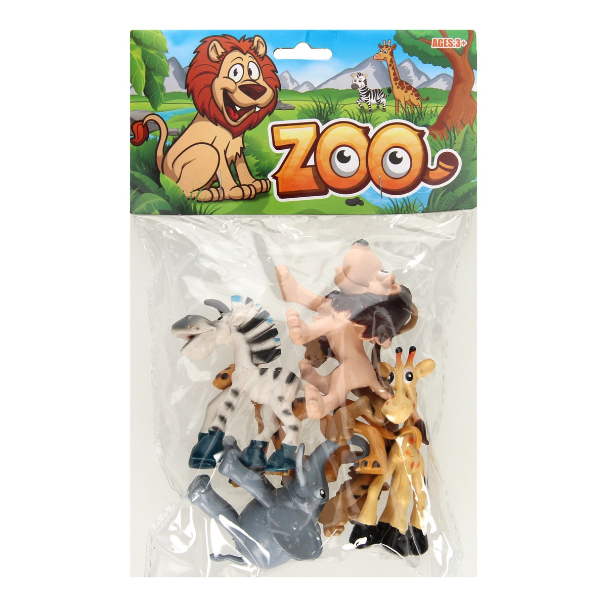 Guitige wilde dieren speelset, 6dlg.