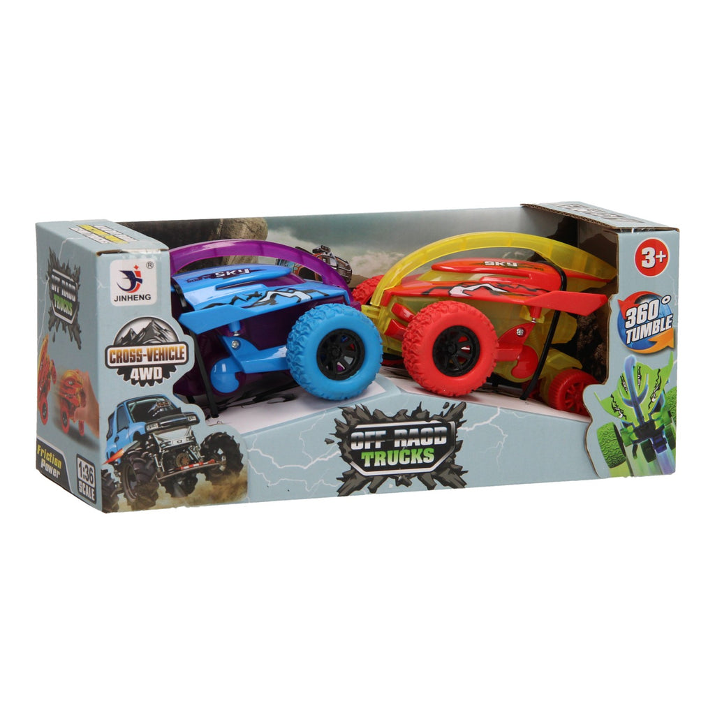 - Stuntauto Vlam Set van 2