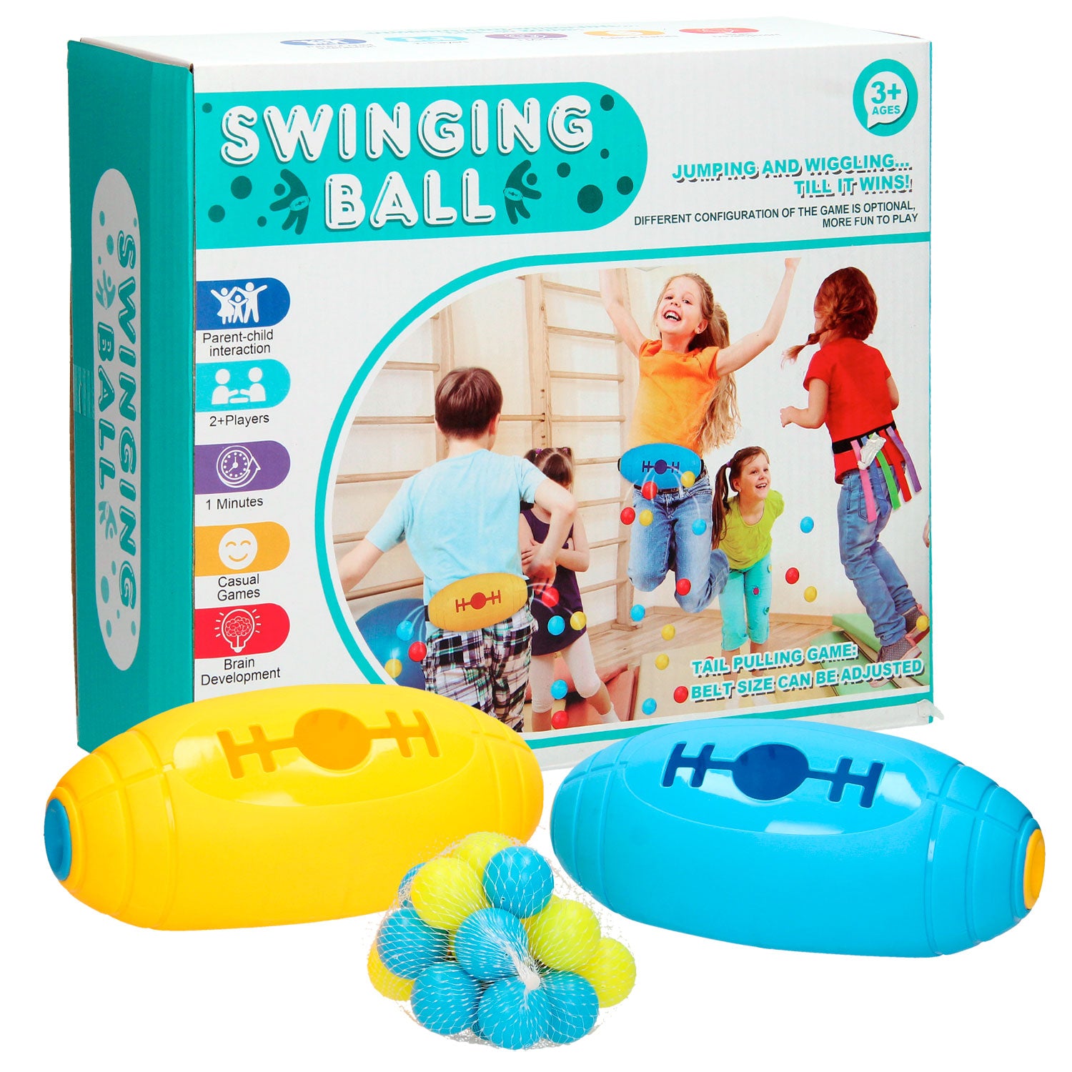 - 2-in-1 Spel: Lintjes pakken & Swingbal