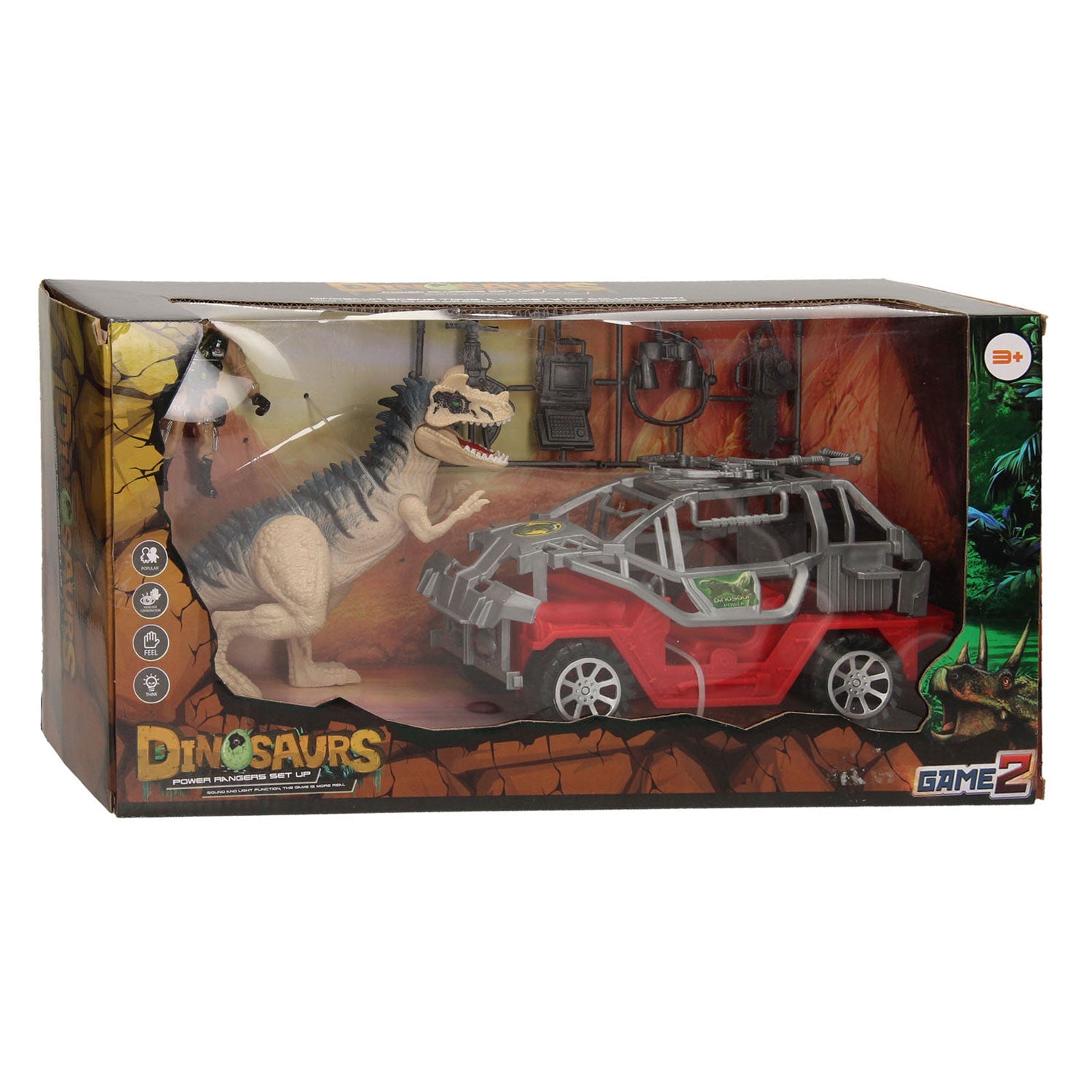 Dinosaurus speelset rood