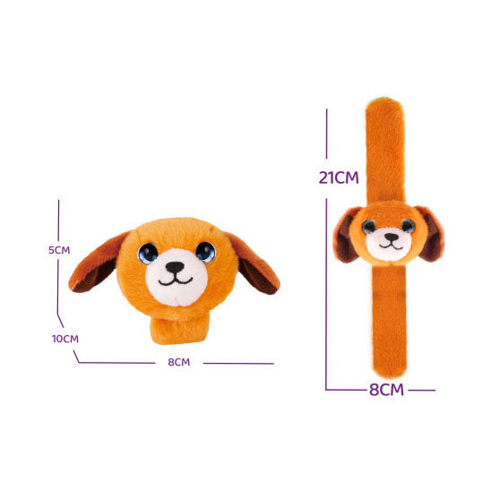 Lobbes - Lobbes Pluche klaparmband hondje bruin