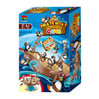 Lobbes speelgoed bv lobbes balansspel piratenboot - spannend kinderspel met pinguïns.
