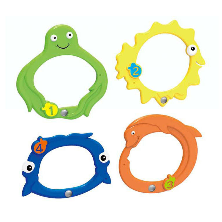 Lobbes - Lobbes Duik ringen dieren 4 stuks