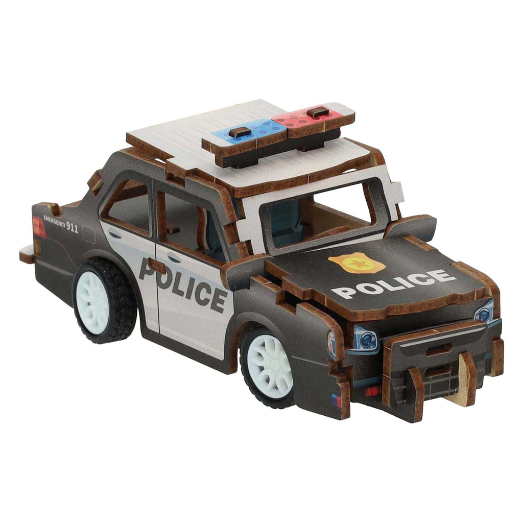 Lobbes - Lobbes Houten bouwpakket 3d politieauto