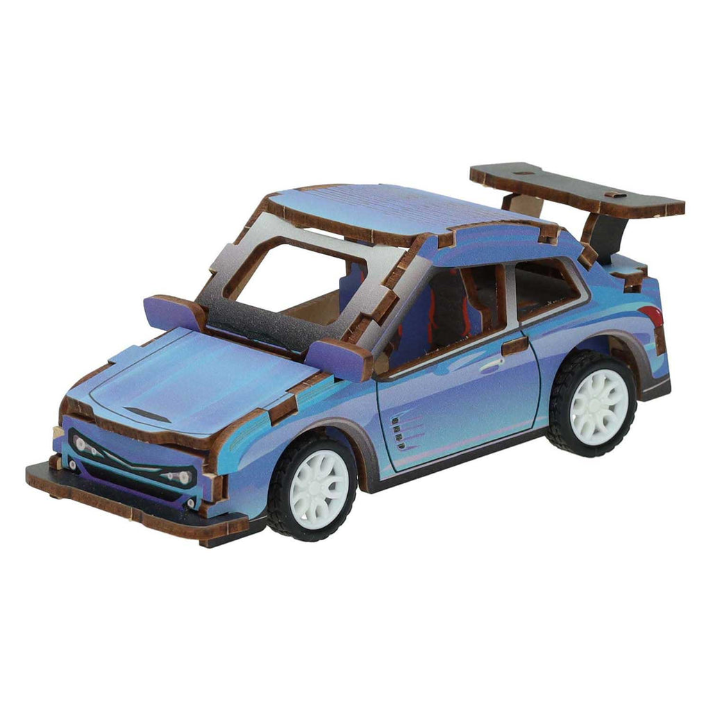 Lobbes Speelgoed- Lobbes SpeelgoedHouten bouwpakket 3d sportwagen