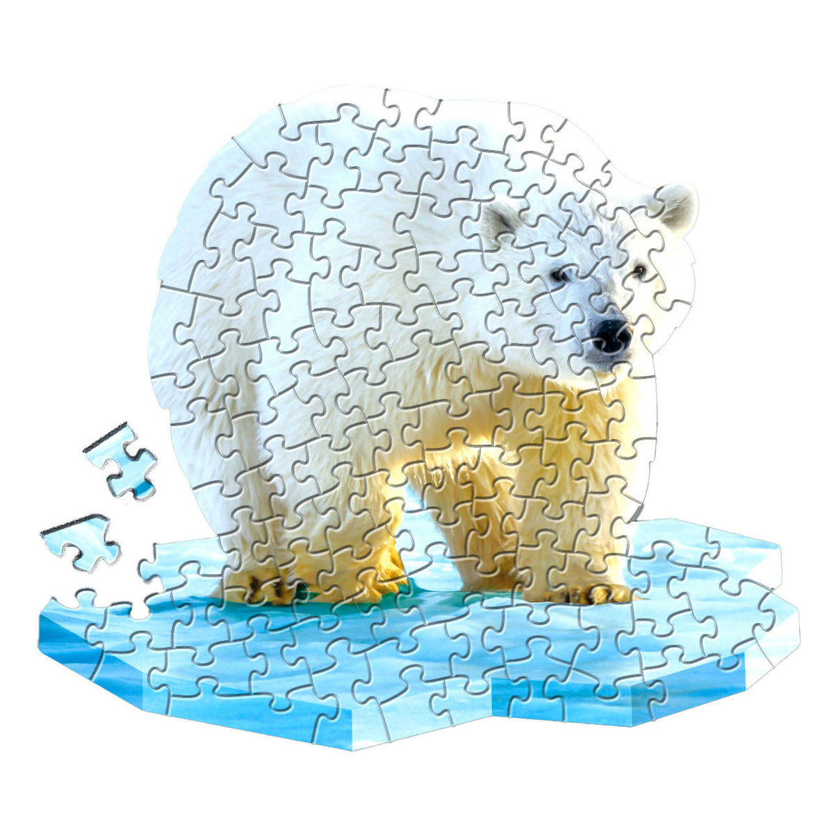 Lobbes speelgoed bv shape puzzel ijsbeer, 100st.