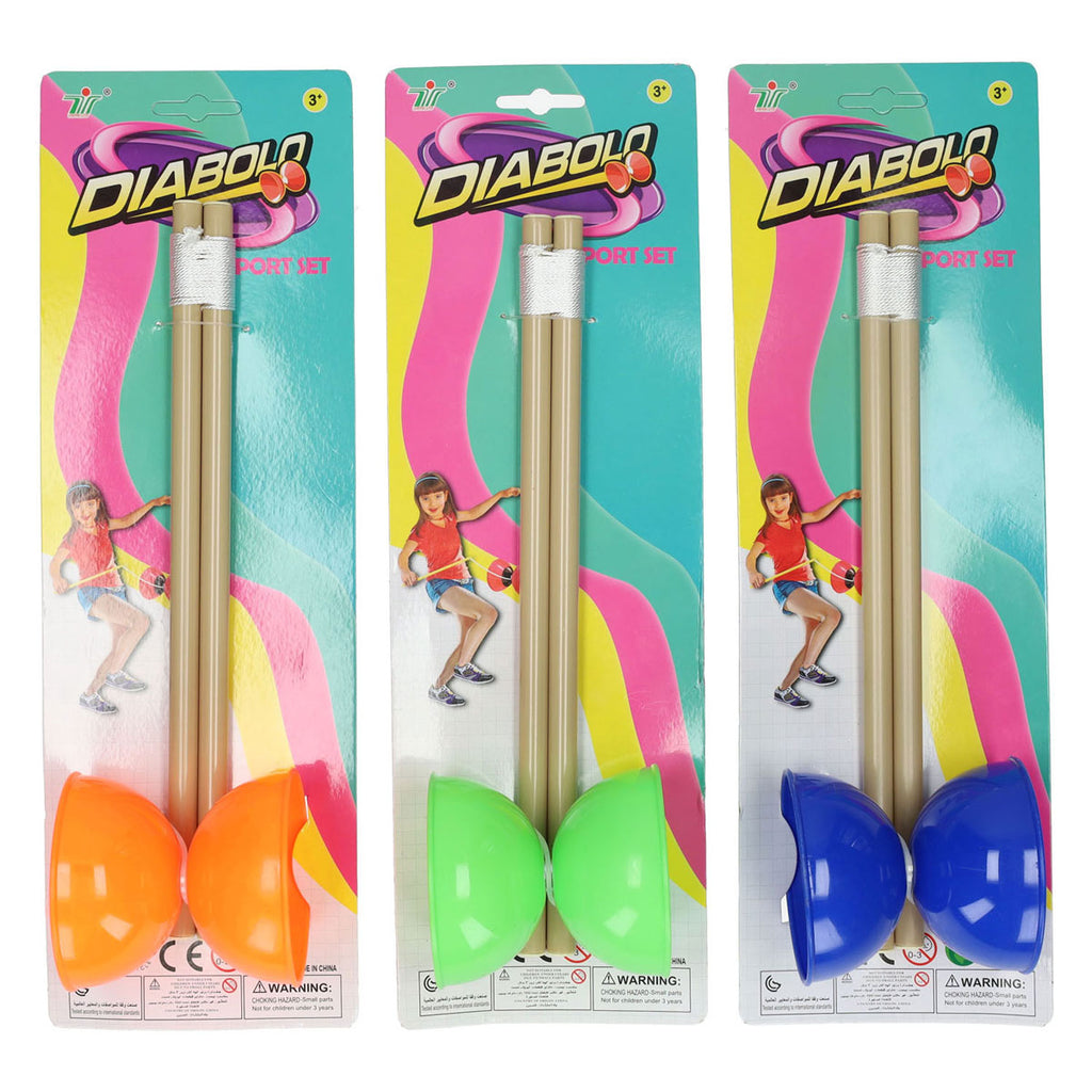 - Gekleurde Diabolo met Stokken