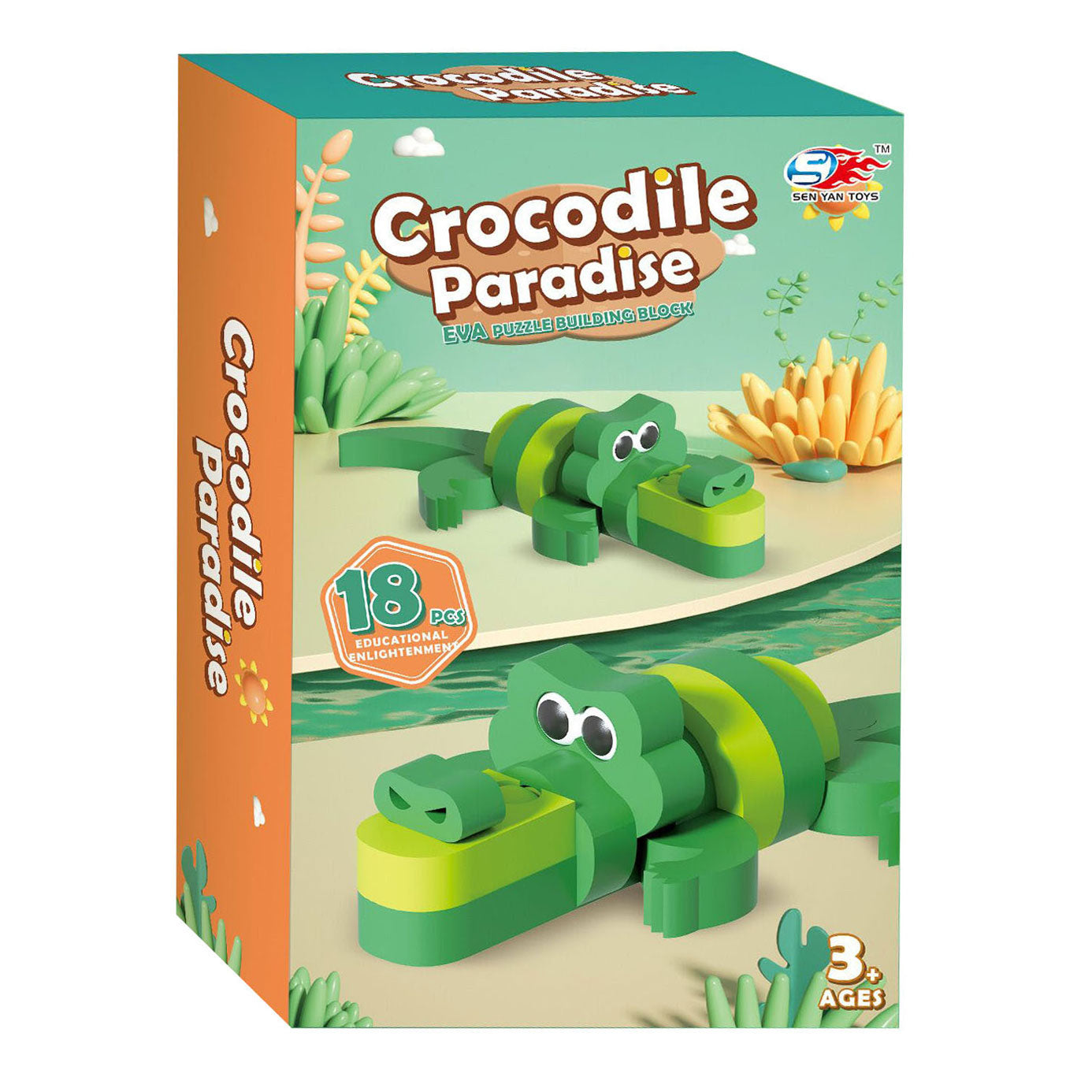 Lobbes - Lobbes Foam bouwset 3d krokodil