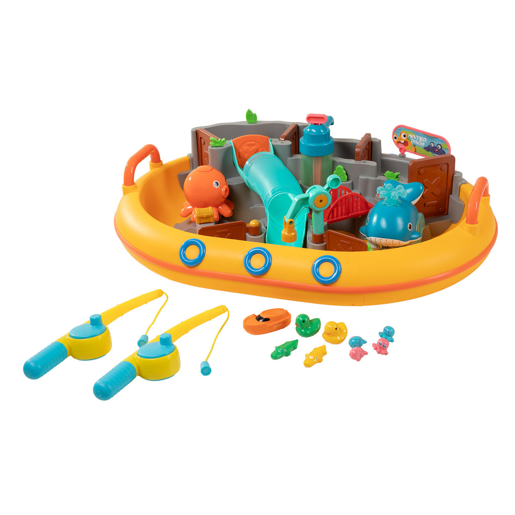 Waterparkset met 2 hengels