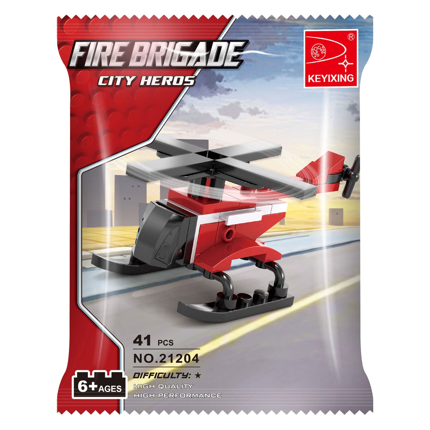 - Bouwset Brandweerhelikopter - 41dlg.