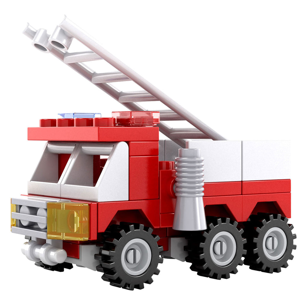 - Bouwset Brandweer Ladderwagen - 63dlg.