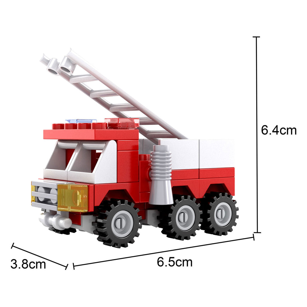 - Bouwset Brandweer Ladderwagen - 63dlg.