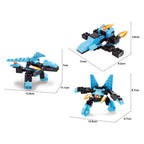 Titans robot bouwblokjes bouwset 3-in-1