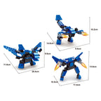 Titans robot bouwblokjes bouwset 3-in-1