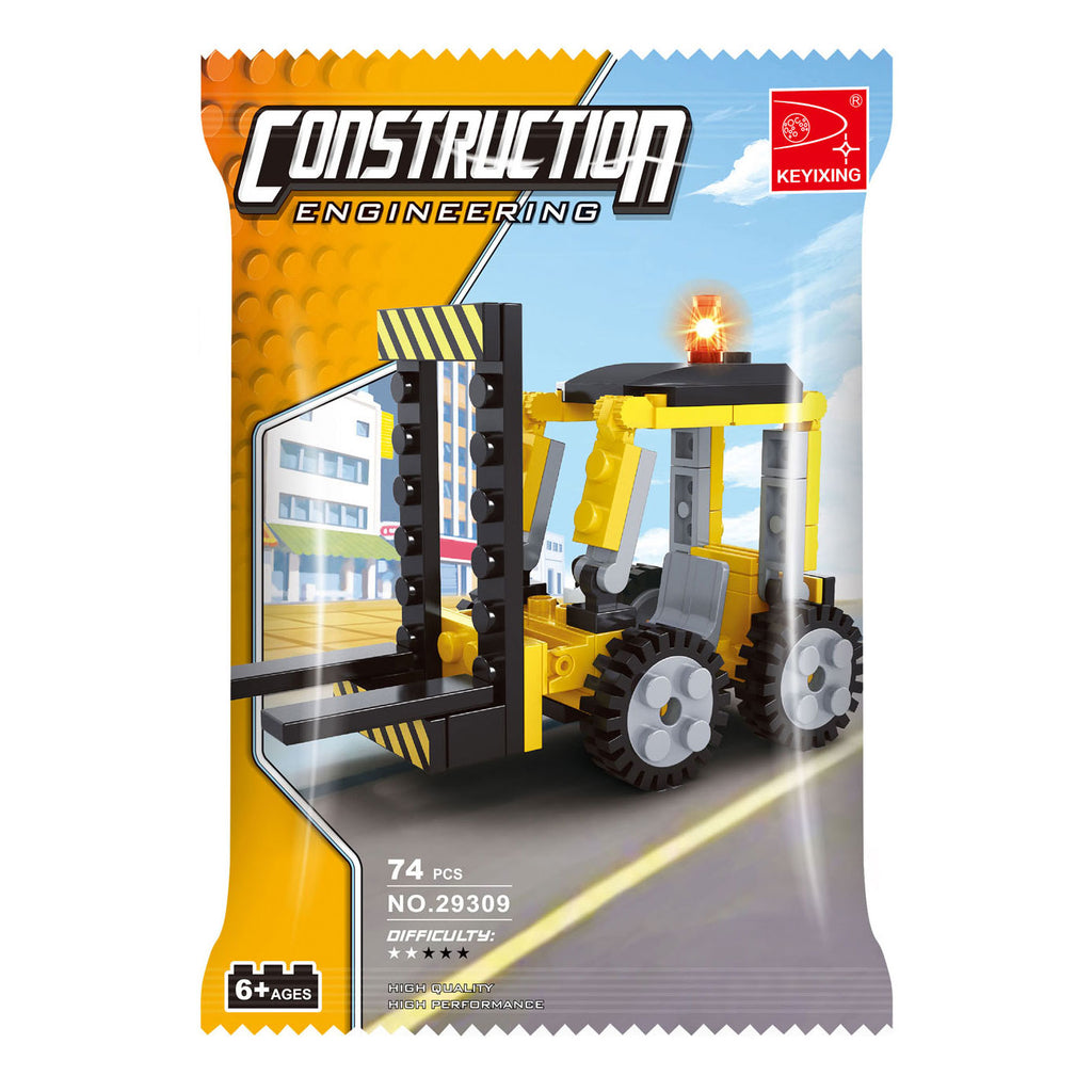 Lobbes - Lobbes Bouwset constructie heftruck - 74dlg.