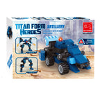 Lobbes - Lobbes Bouwset titan transformeer blauw - 71dlg.