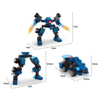 Lobbes - Lobbes Bouwset titan transformeer blauw - 71dlg.